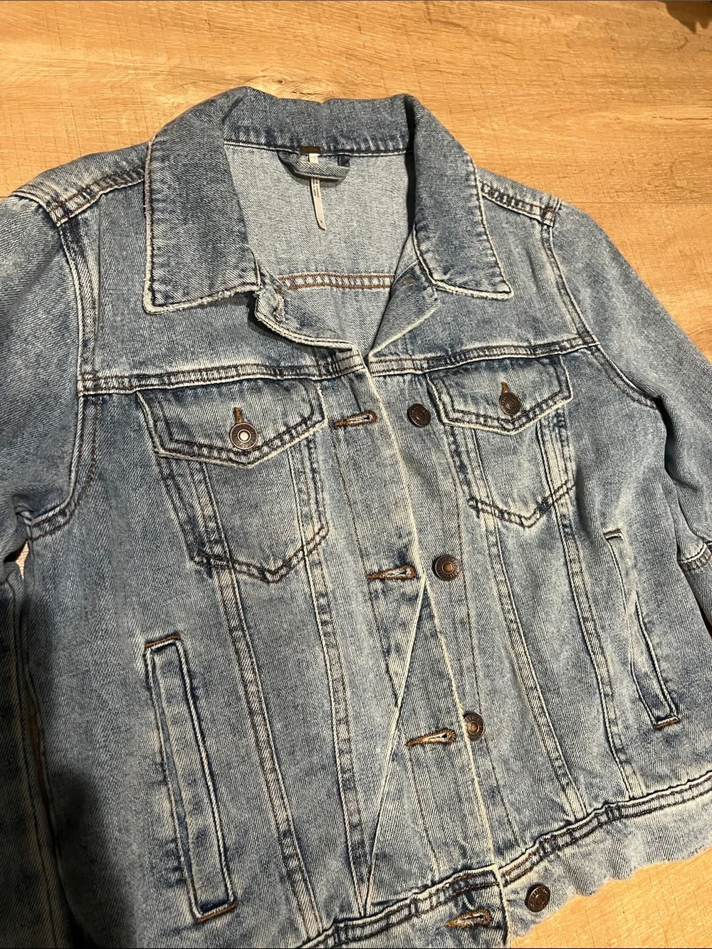 Free people denim Jacket size small  - Women